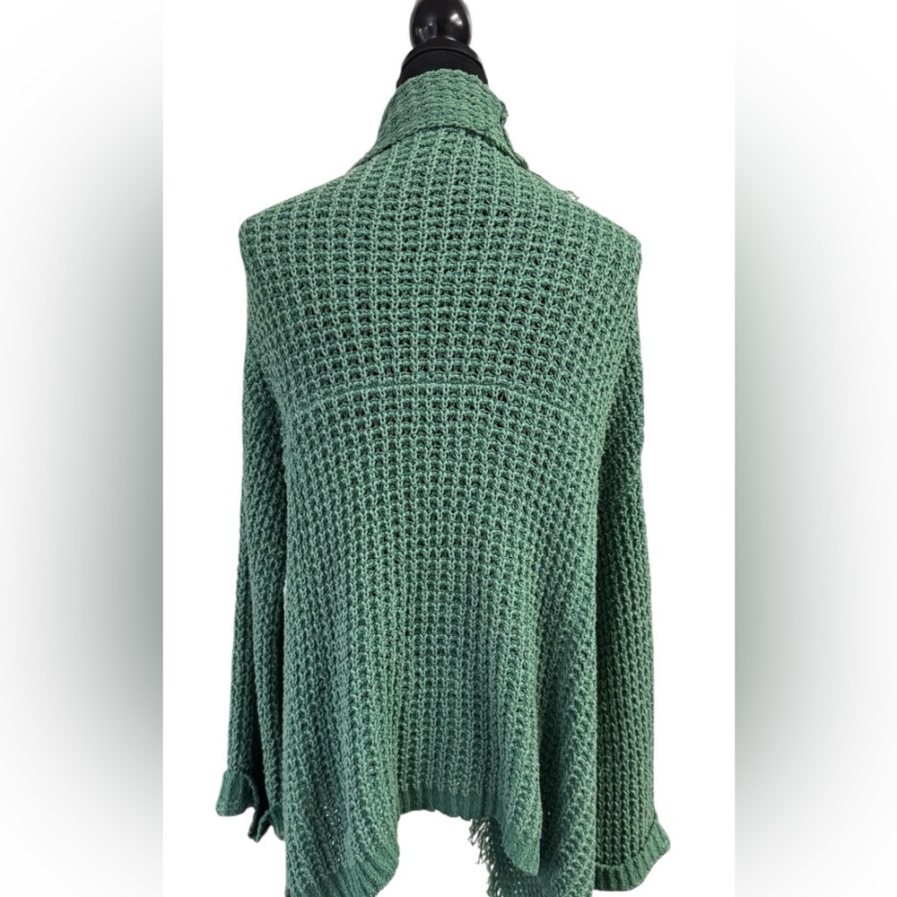 Free People I'll Be Around Silk Blend Boho Chic oversized Cardigan Size XS​ - Picture 3 of 9